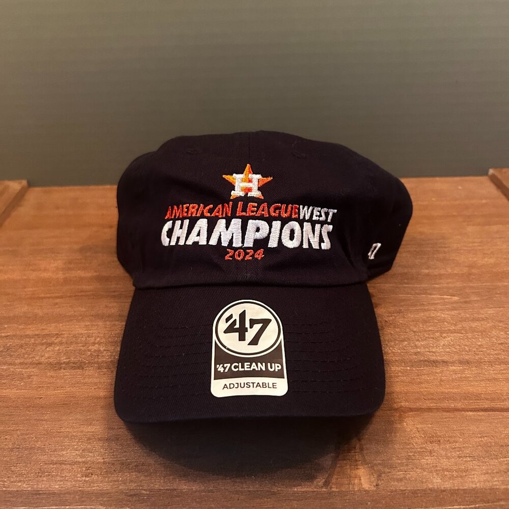 New Houston Astros 47' 2024 AL West Division Champions Cap/Hat Black